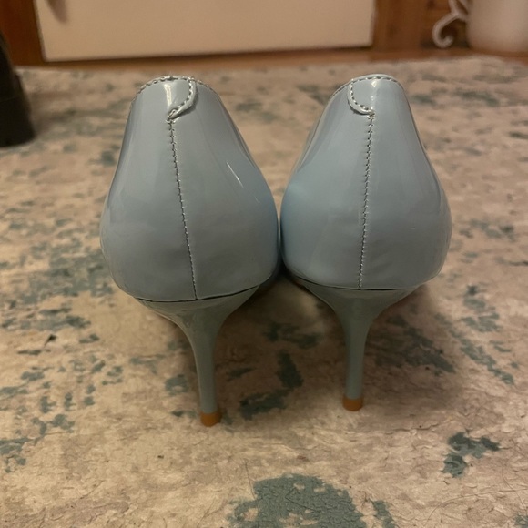 (3/$10) Blue Suede Patent Leather Court Heels - CN 40 - Picture 7 of 8